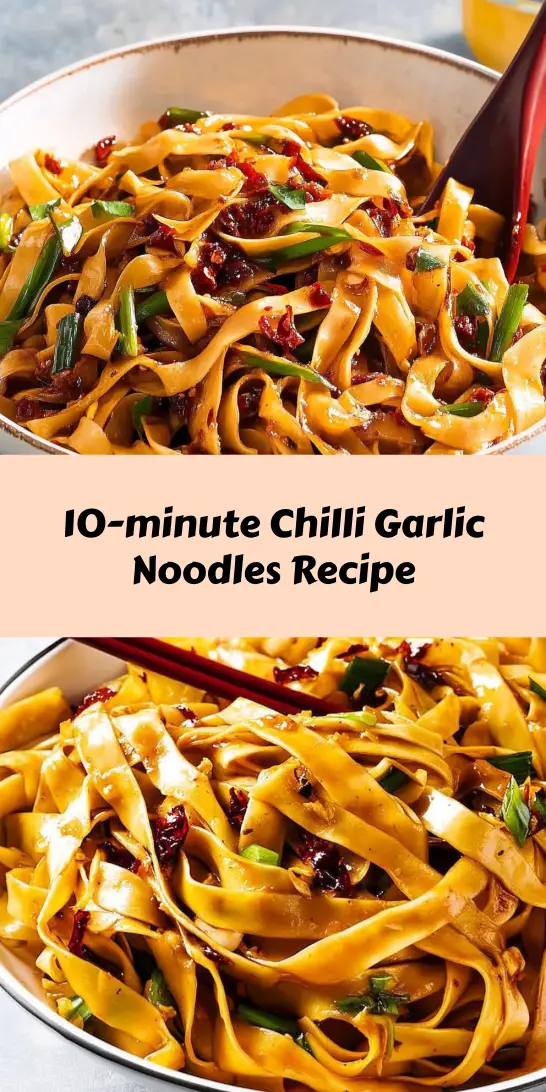 10-minute Chilli Garlic Noodles Recipe