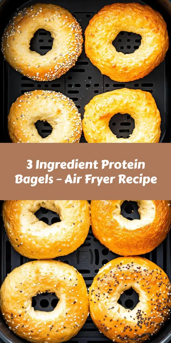3 Ingredient Protein Bagels – Air Fryer Recipe
