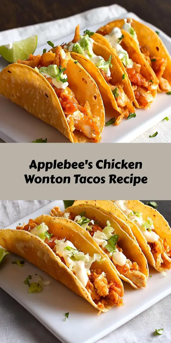 Applebee’s Chicken Wonton Tacos Recipe