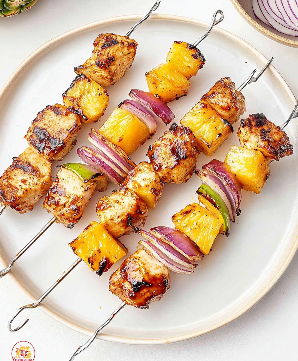 Bbq Pineapple Chicken Kabobs Recipe