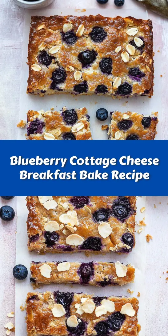 Blueberry Cottage Cheese Breakfast Bake Recipe