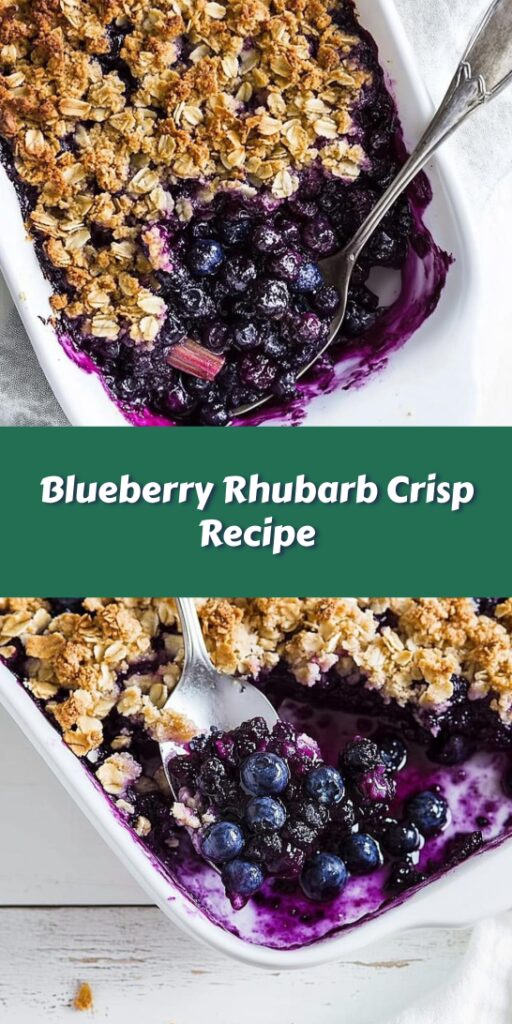 Blueberry Rhubarb Crisp Recipe