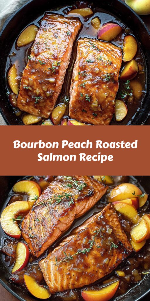 Bourbon Peach Roasted Salmon Recipe