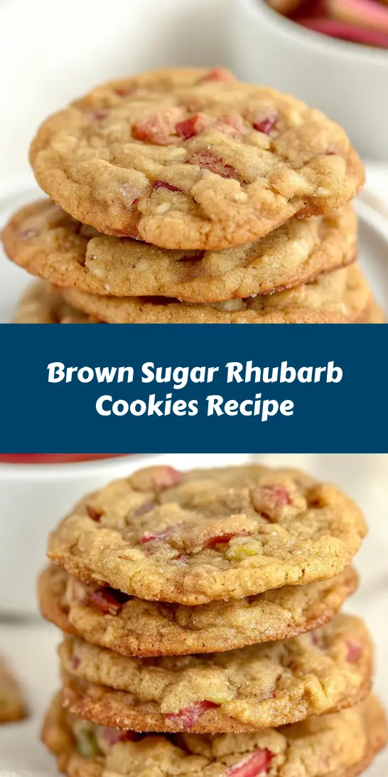 Brown Sugar Rhubarb Cookies Recipe