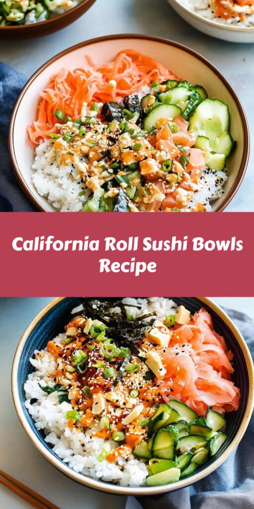 California Roll Sushi Bowls Recipe