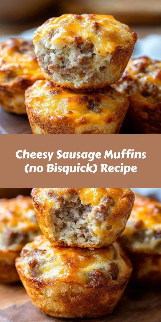 Cheesy Sausage Muffins (no Bisquick) Recipe
