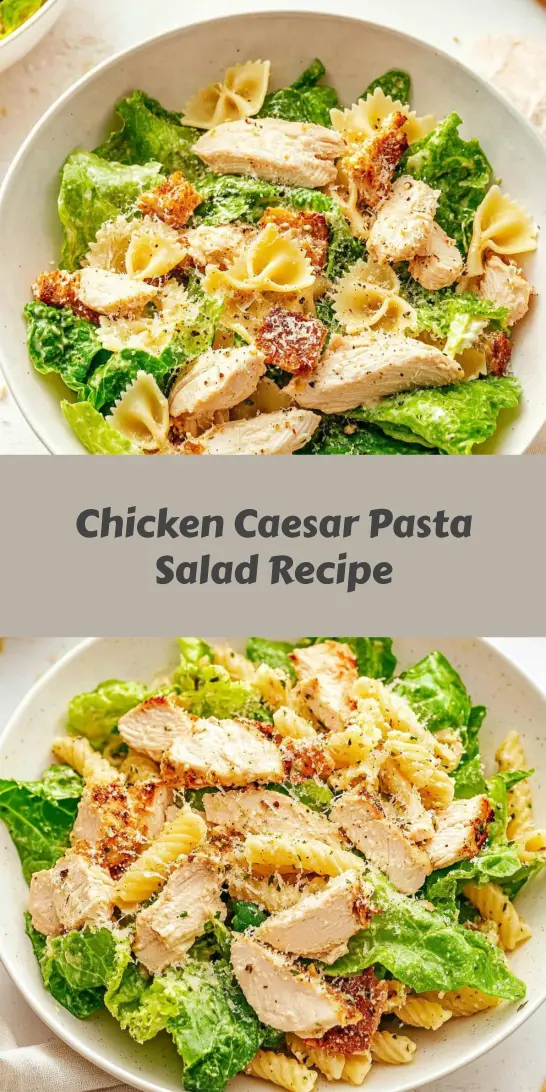 Chicken Caesar Pasta Salad Recipe