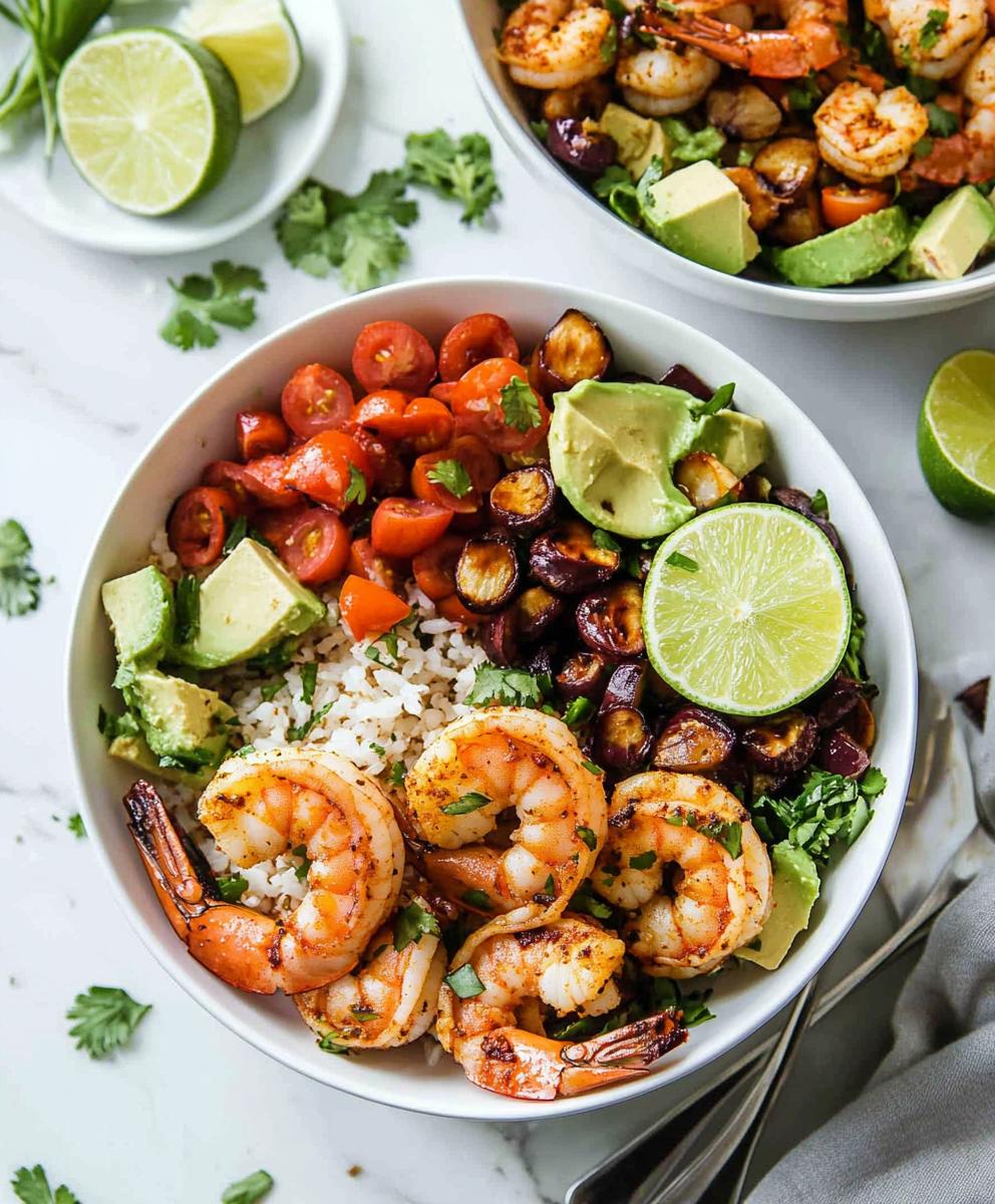 Chipotle Lime Shrimp Bowls Recipe