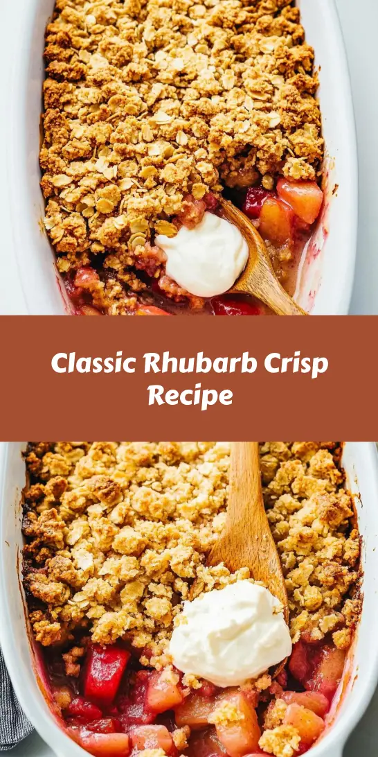 Classic Rhubarb Crisp Recipe