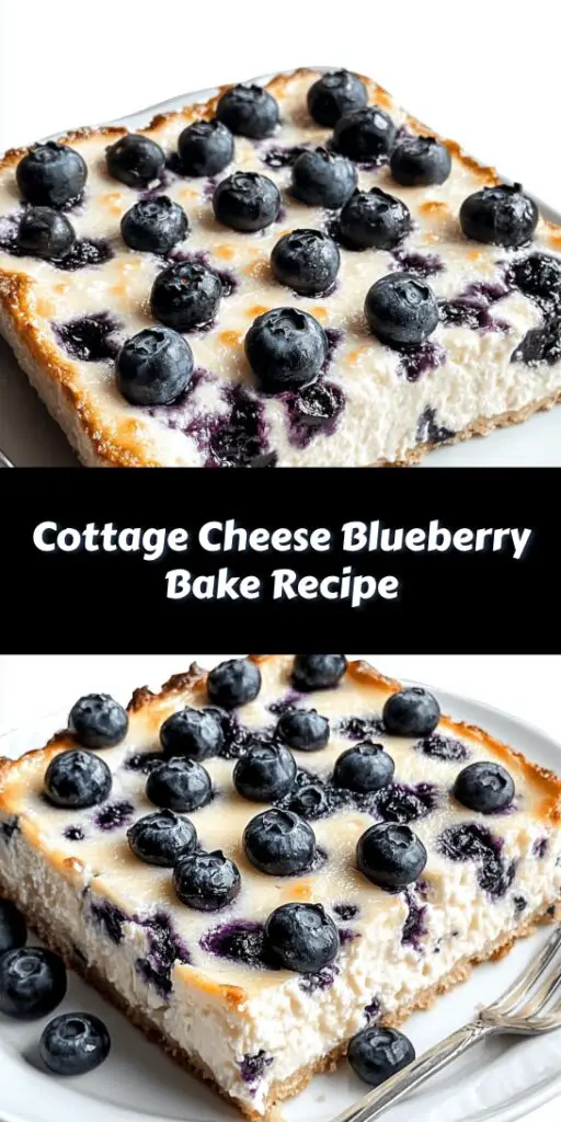Cottage Cheese Blueberry Bake Recipe