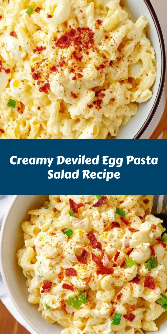 Creamy Deviled Egg Pasta Salad Recipe