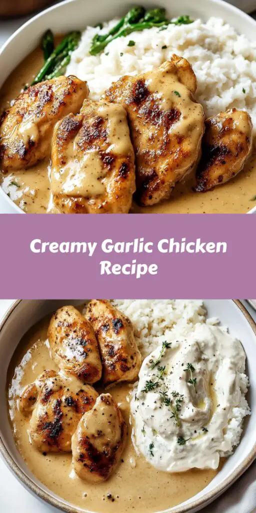Creamy Garlic Chicken Recipe