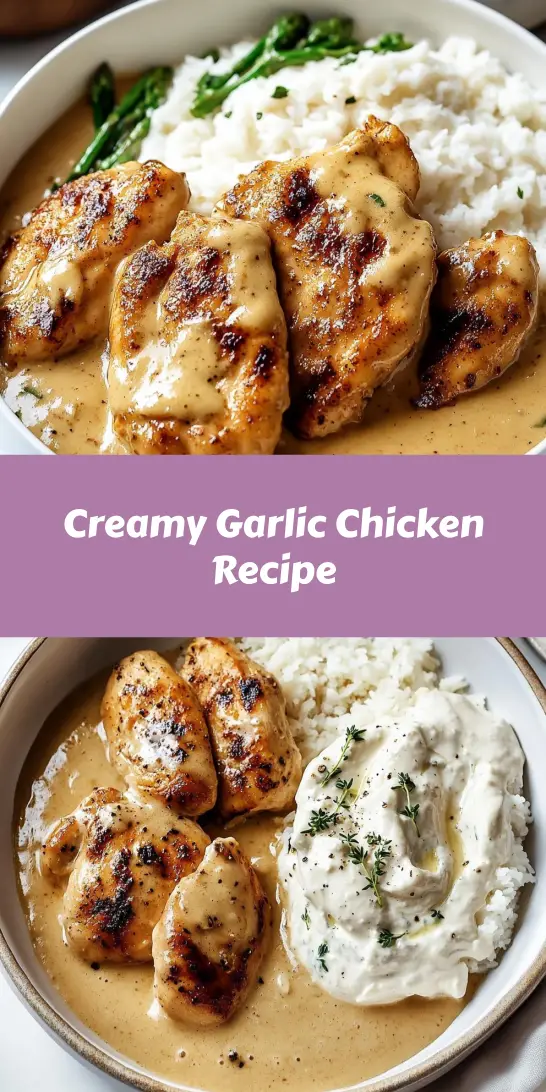 Creamy Garlic Chicken Recipe