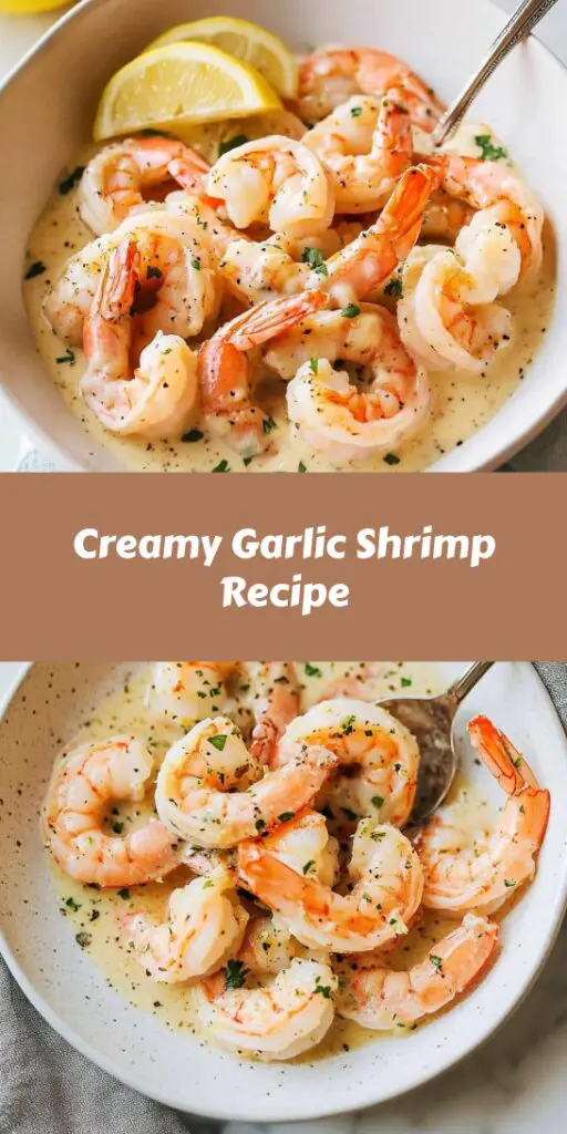 Creamy Garlic Shrimp Recipe