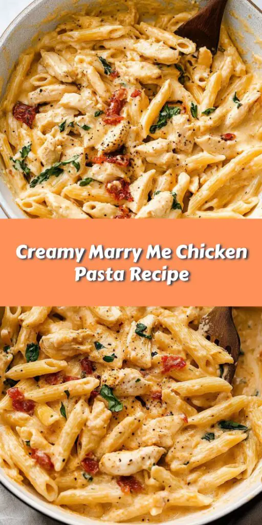 Creamy Marry Me Chicken Pasta Recipe