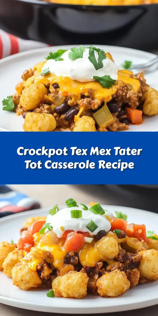 Crockpot Tex Mex Tater Tot Casserole Recipe