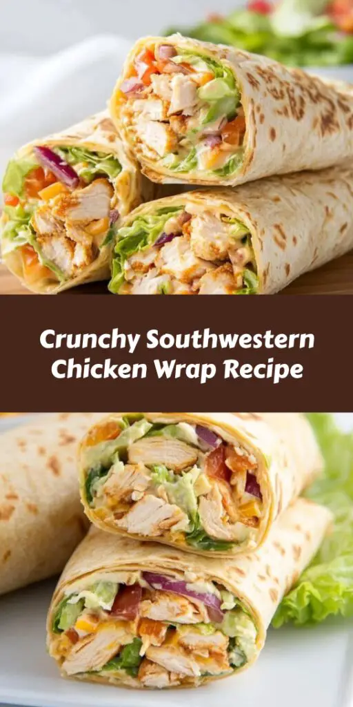 Crunchy Southwestern Chicken Wrap Recipe
