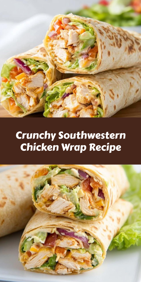 Crunchy Southwestern Chicken Wrap Recipe