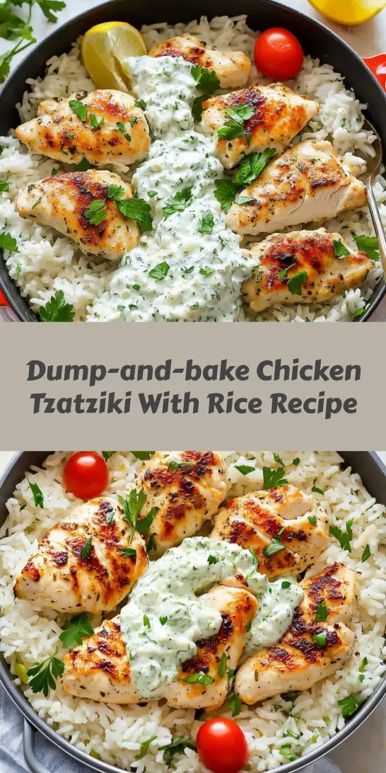 Dump-and-bake Chicken Tzatziki With Rice Recipe