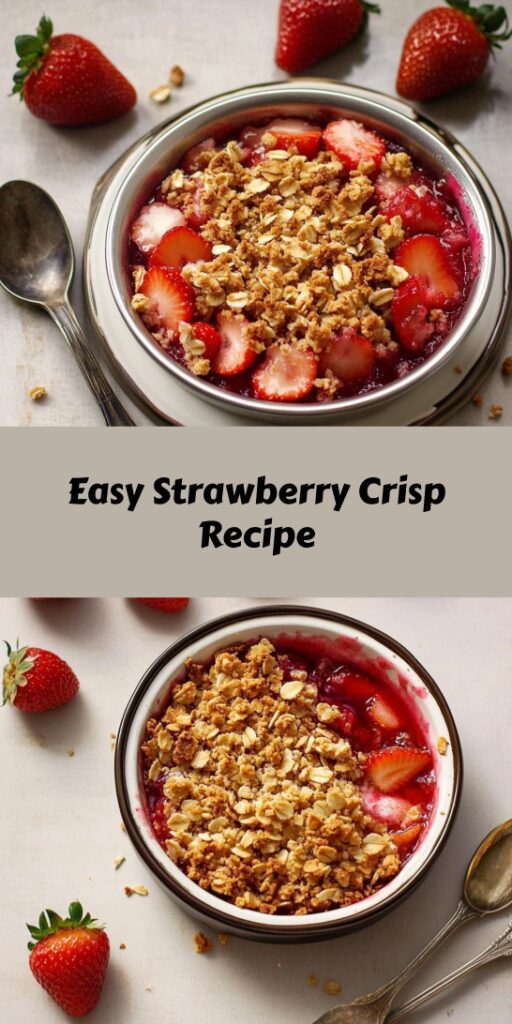 Easy Strawberry Crisp Recipe