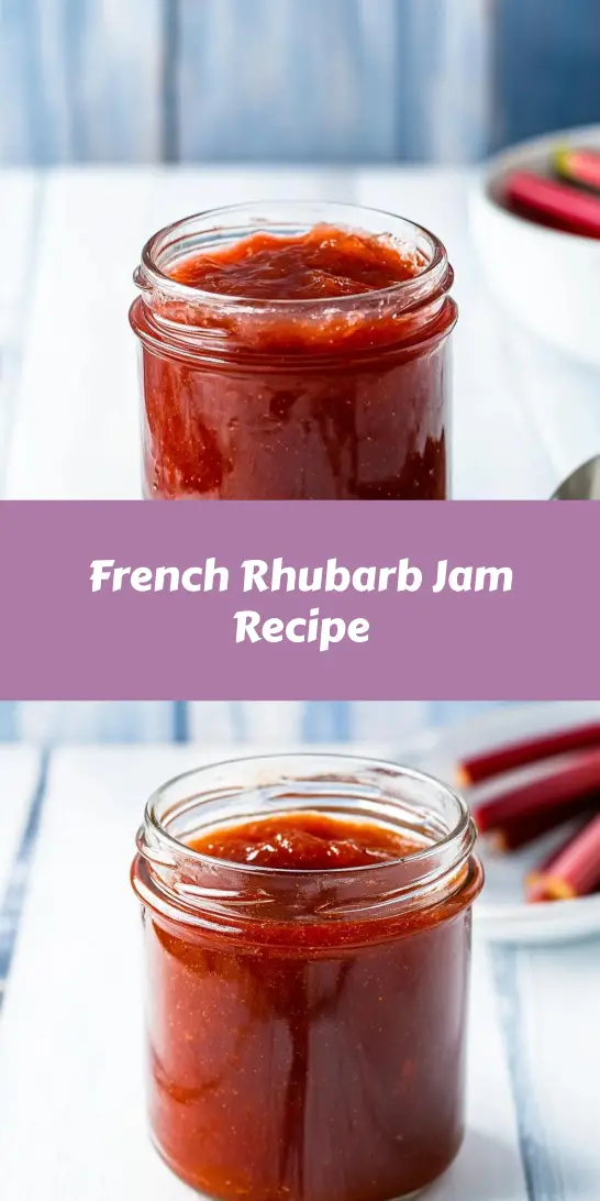 French Rhubarb Jam Recipe