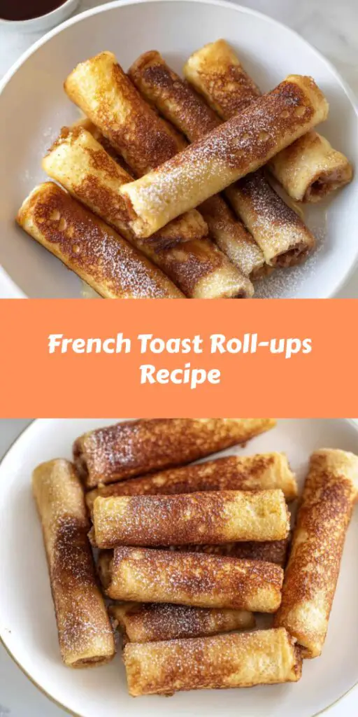 French Toast Roll-ups Recipe