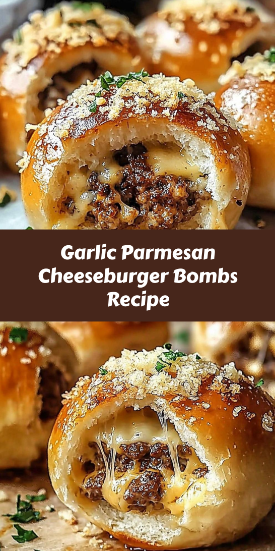 Garlic Parmesan Cheeseburger Bombs Recipe