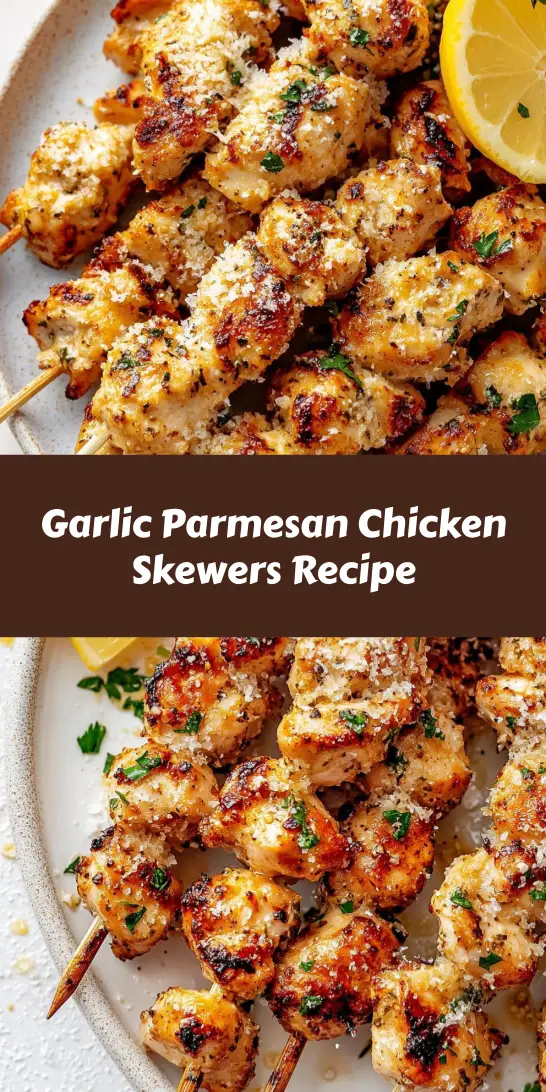 Garlic Parmesan Chicken Skewers Recipe