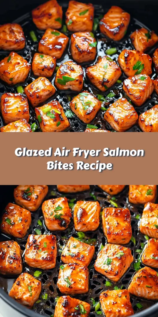 Glazed Air Fryer Salmon Bites Recipe