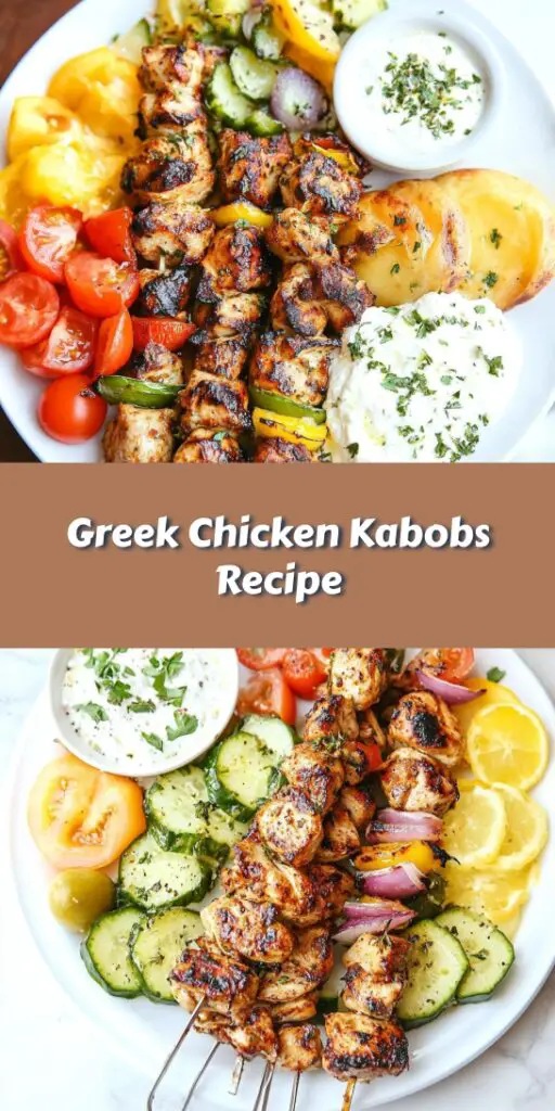 Greek Chicken Kabobs Recipe