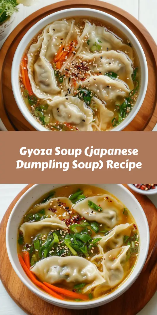 Gyoza Soup (japanese Dumpling Soup) Recipe
