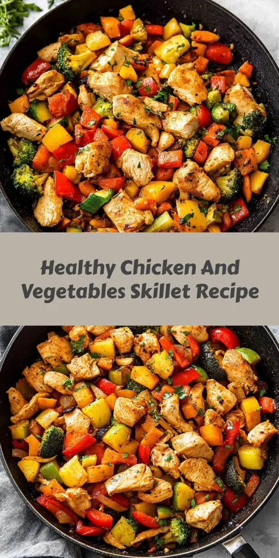 Healthy Chicken And Vegetables Skillet Recipe