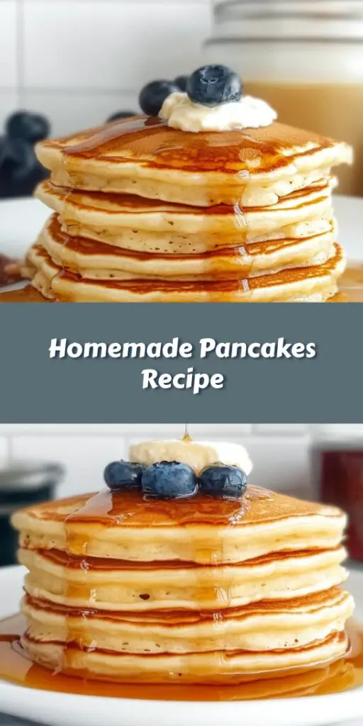 Homemade Pancakes Recipe