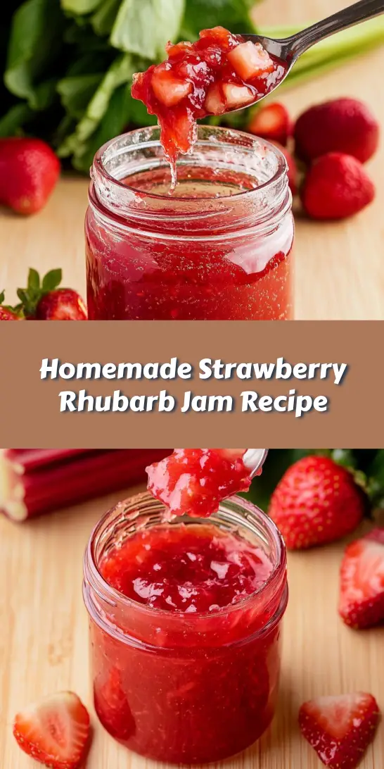Homemade Strawberry Rhubarb Jam Recipe