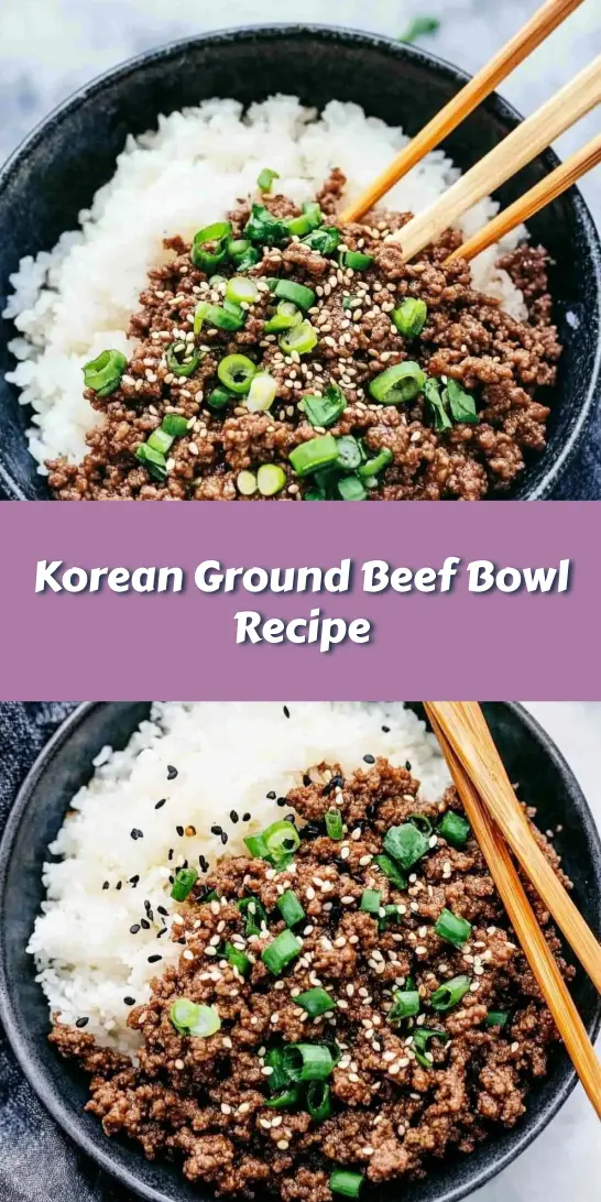 Korean Ground Beef Bowl Recipe