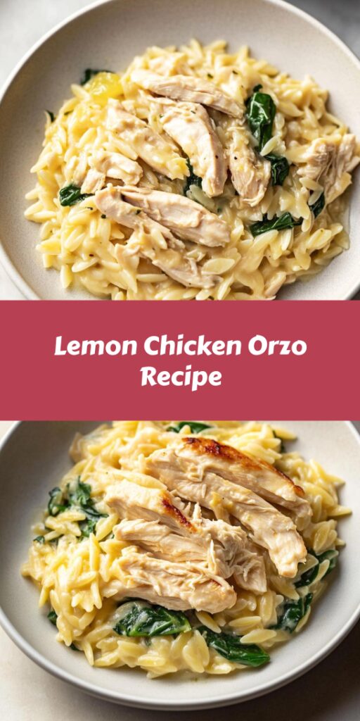 Lemon Chicken Orzo Recipe
