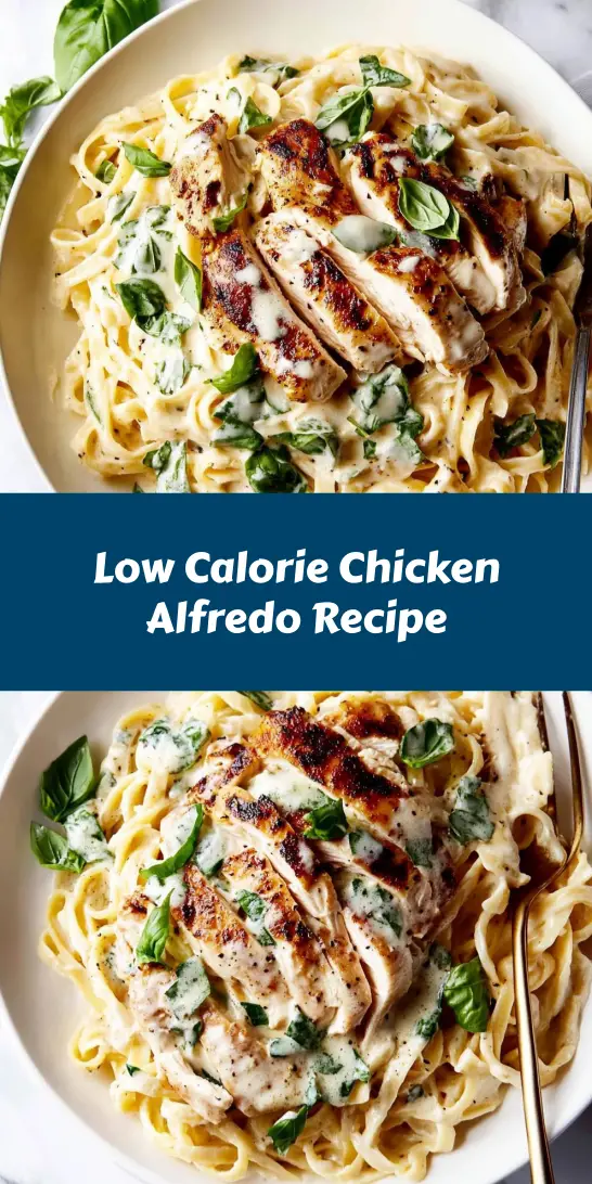 Low Calorie Chicken Alfredo Recipe