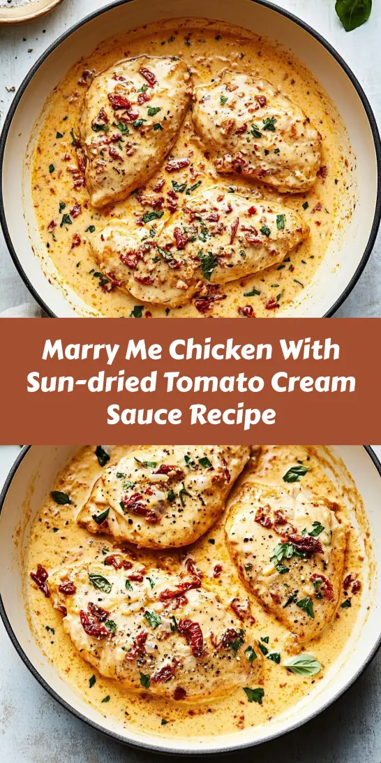 Marry Me Chicken With Sun-dried Tomato Cream Sauce Recipe