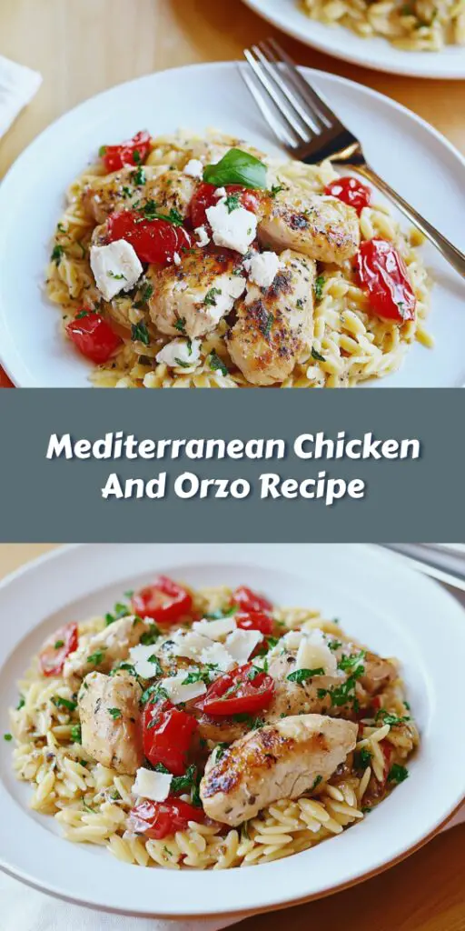 Mediterranean Chicken And Orzo Recipe
