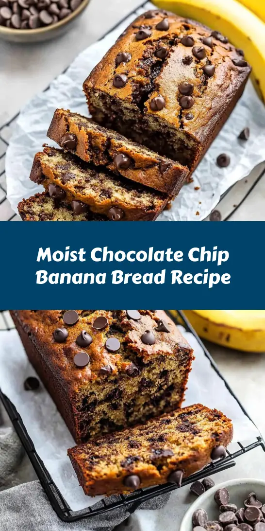 Moist Chocolate Chip Banana Bread Recipe