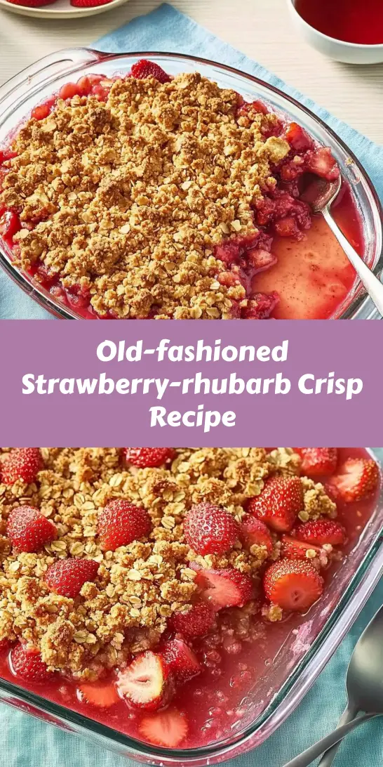 Old-fashioned Strawberry-rhubarb Crisp Recipe