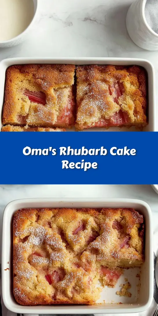 Oma’s Rhubarb Cake Recipe