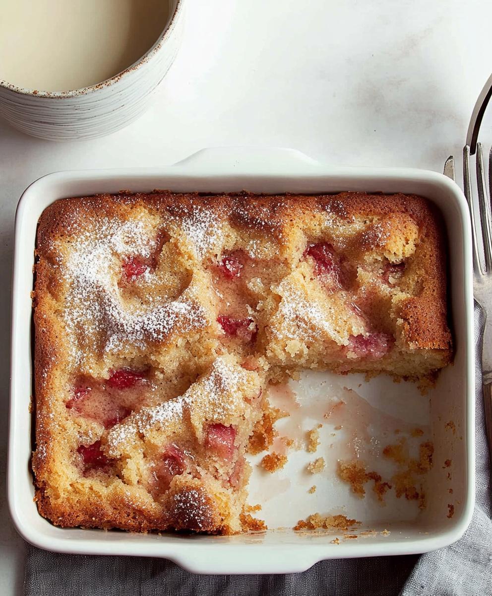 Oma's Rhubarb Cake Recipe