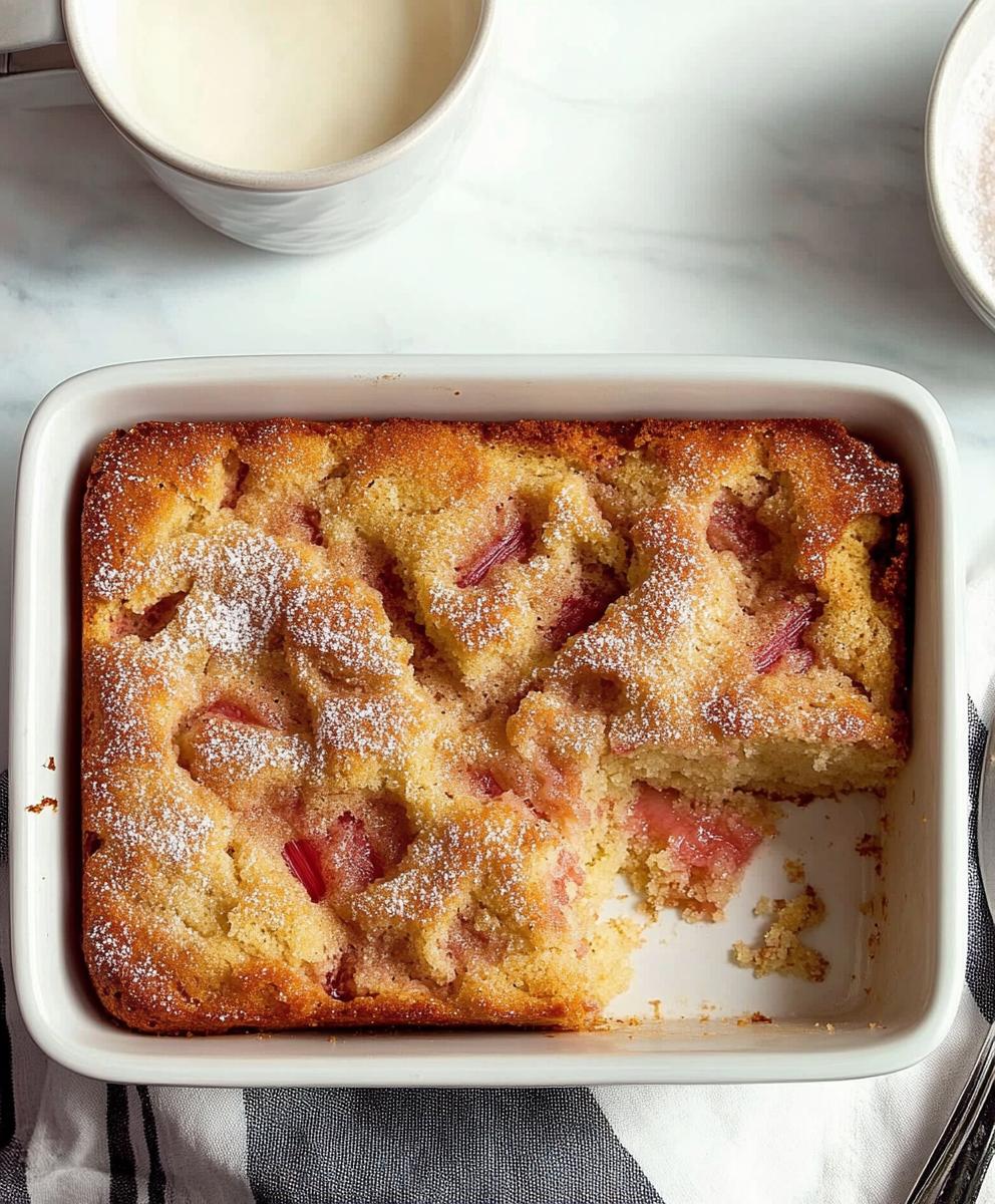 Oma's Rhubarb Cake Recipe