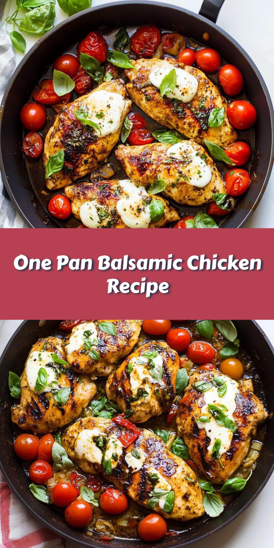One Pan Balsamic Chicken Recipe