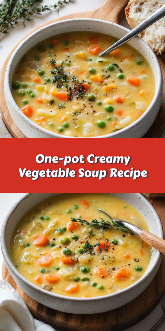 One-pot Creamy Vegetable Soup Recipe