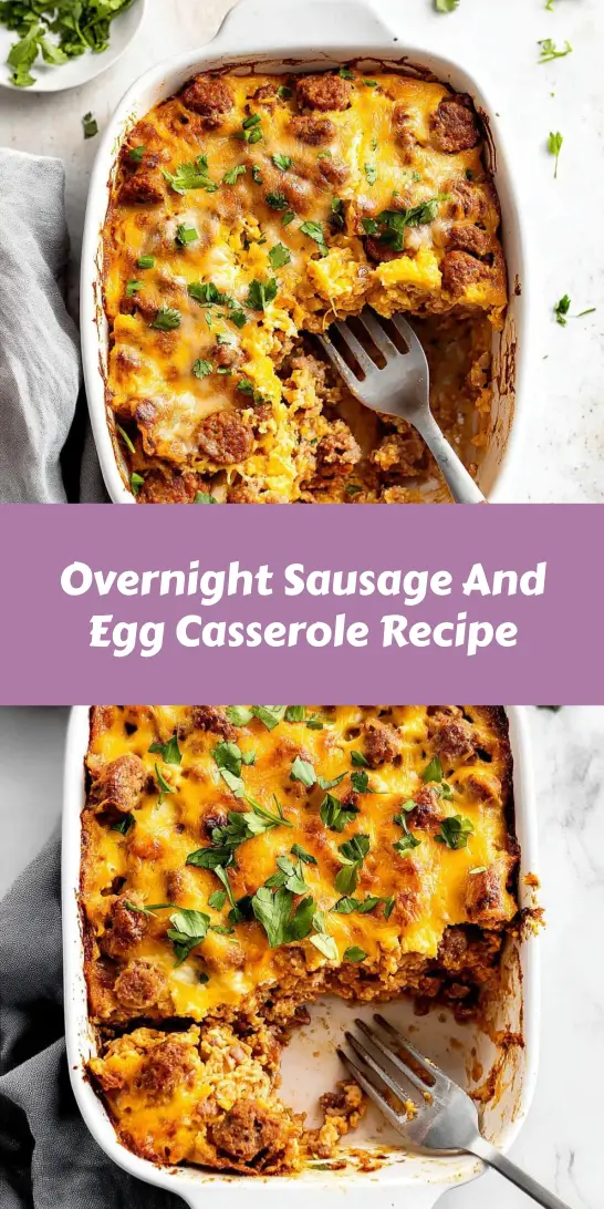 Overnight Sausage And Egg Casserole Recipe