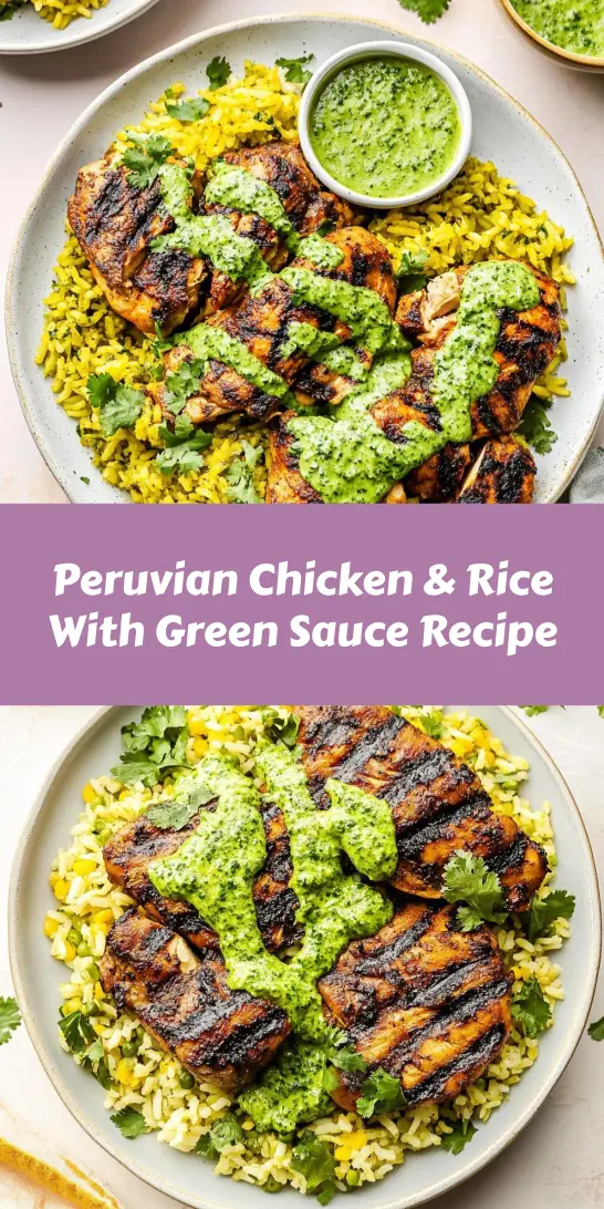 Peruvian Chicken & Rice With Green Sauce Recipe