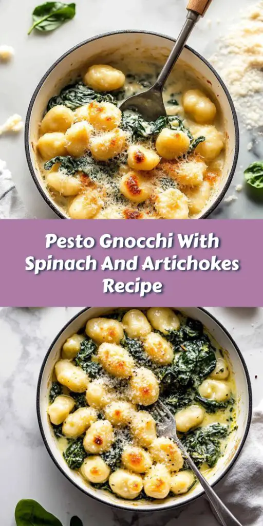 Pesto Gnocchi With Spinach And Artichokes Recipe