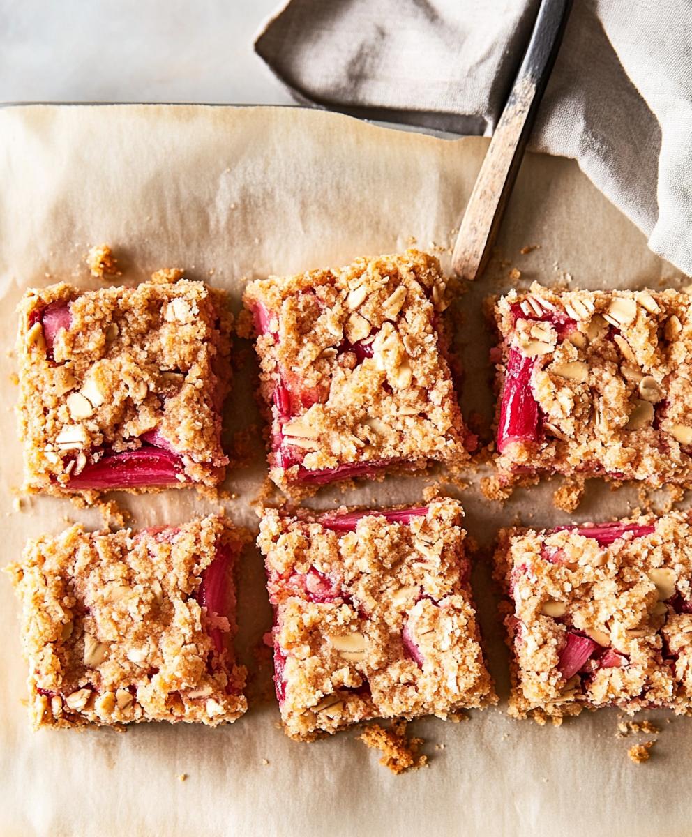 Rhubarb Dream Bars Recipe